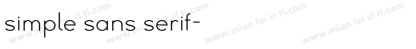 simple sans serif字体转换